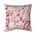 Fondo 26 x 26 in. X Red Pattern-Double Sided Print Indoor Pillow FO3332712